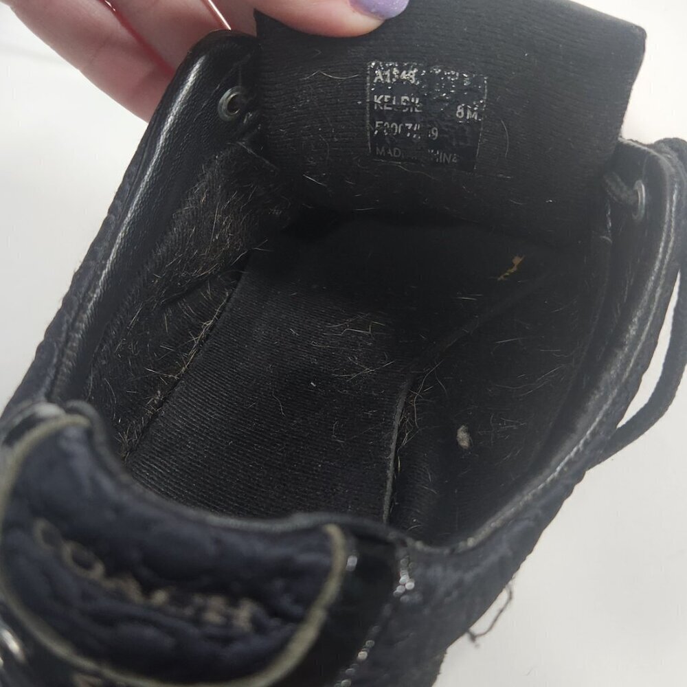 Coach ‘Kelbie’ black sneakers, suede 8 - Picture 6 of 7